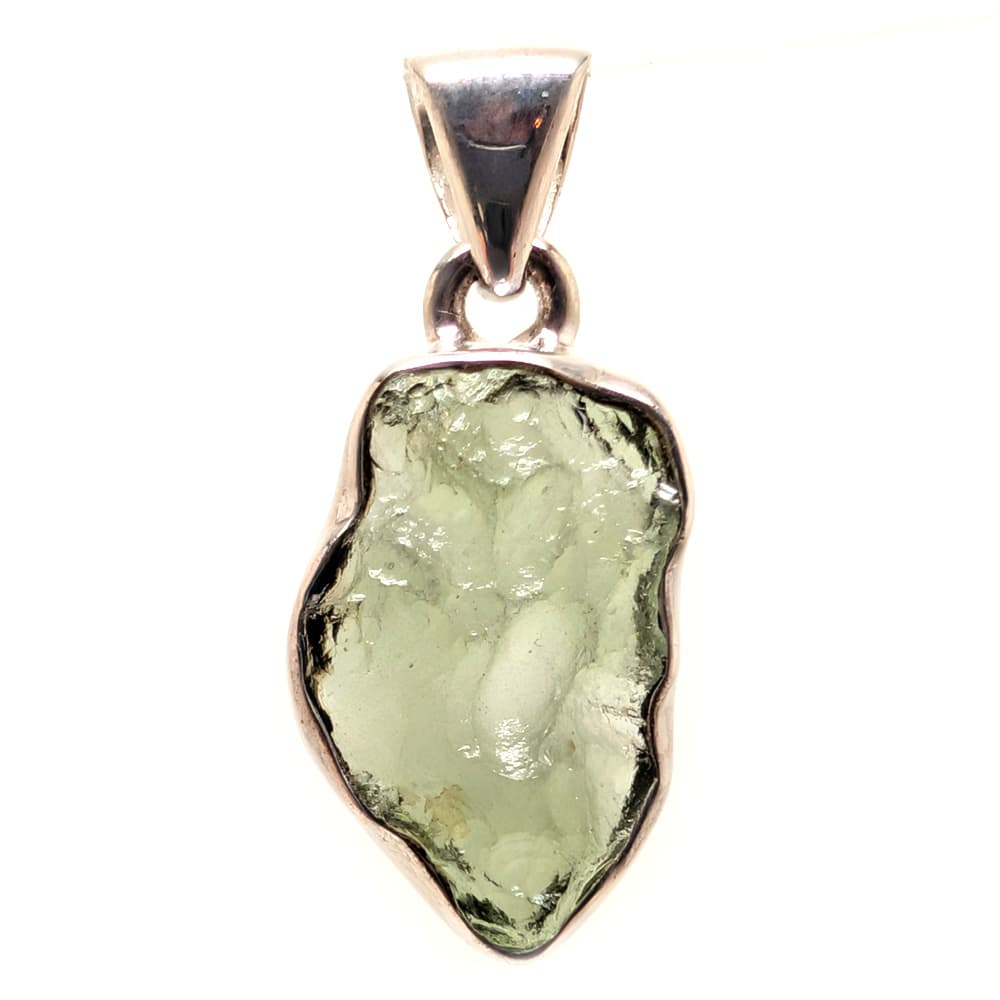 Moldavite Sterling Silver Pendant