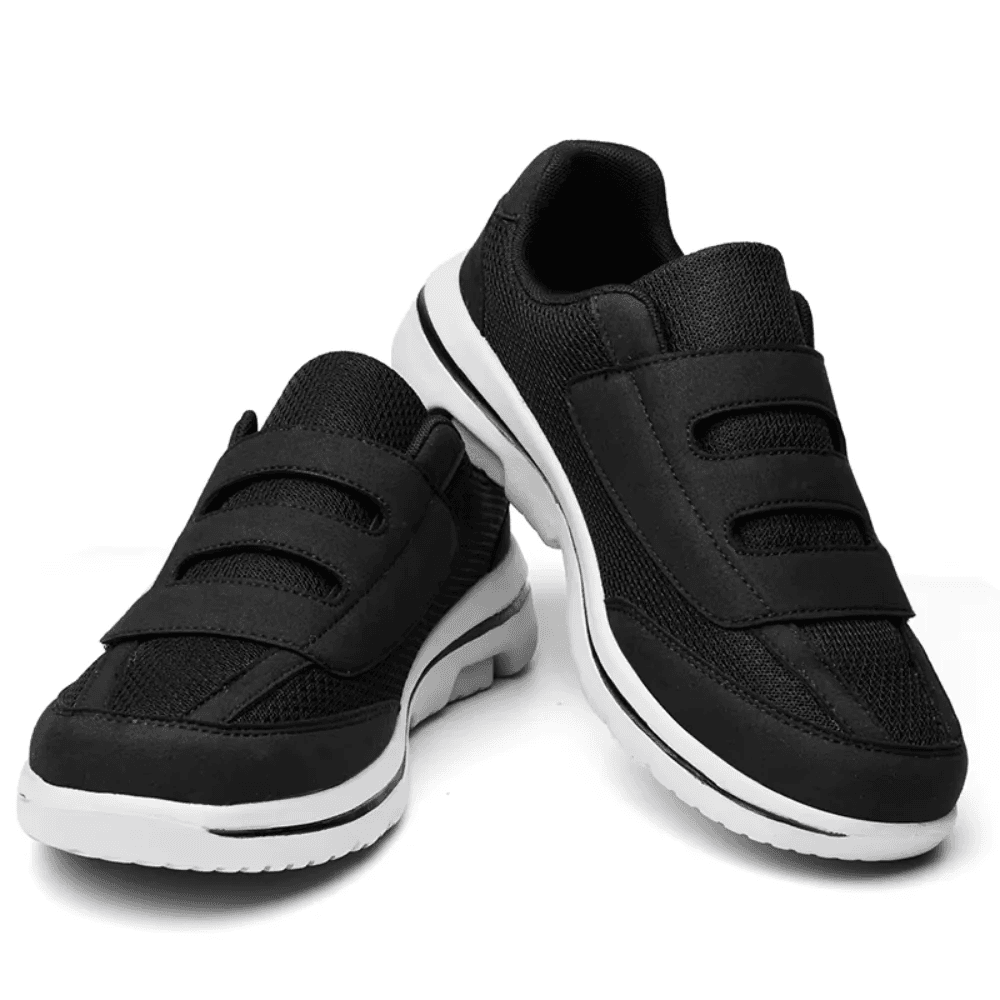 AFO Friendly Velcro Hook and Loop Gray Mesh Wide Men’s Shoe - thumbnail 10