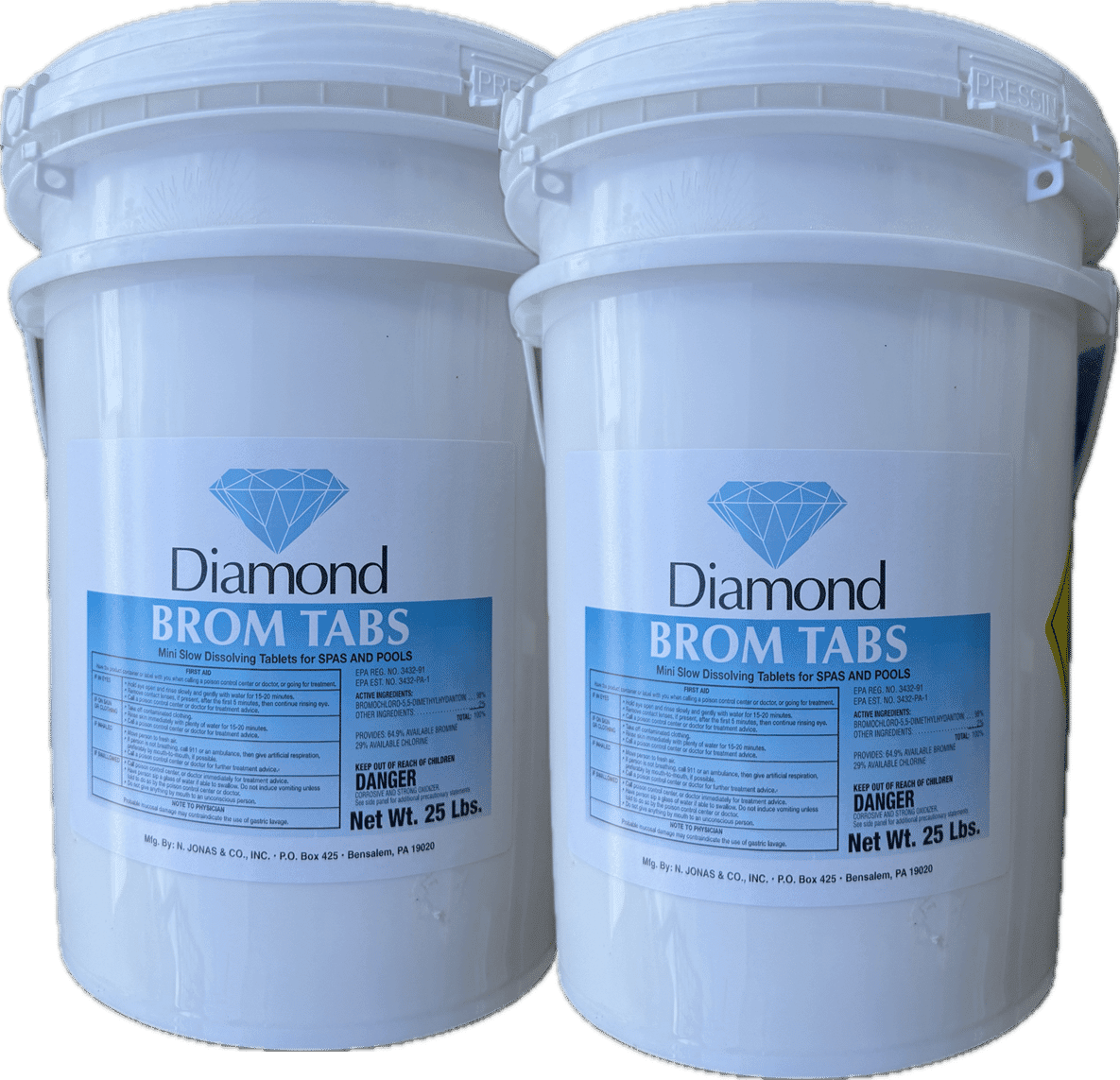 2 – 25# BROMINE SPECIAL (Price Includes 20% Discount)