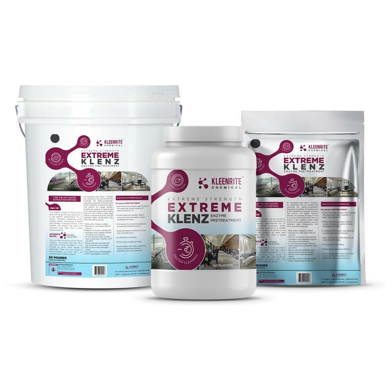 Kleenrite Extreme Klenz, extreme strength enzyme pretreatment