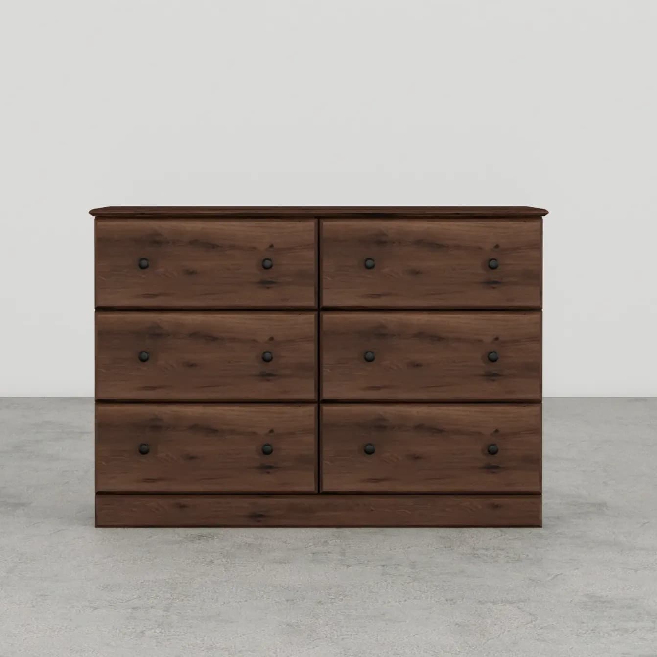 Aspen Oak 6 Drawer Dresser