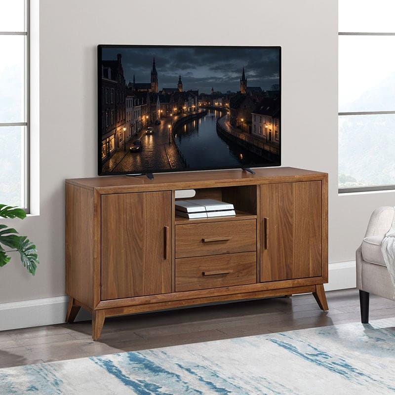 Venice  54” Modern Credenza | Walnut - thumbnail 2