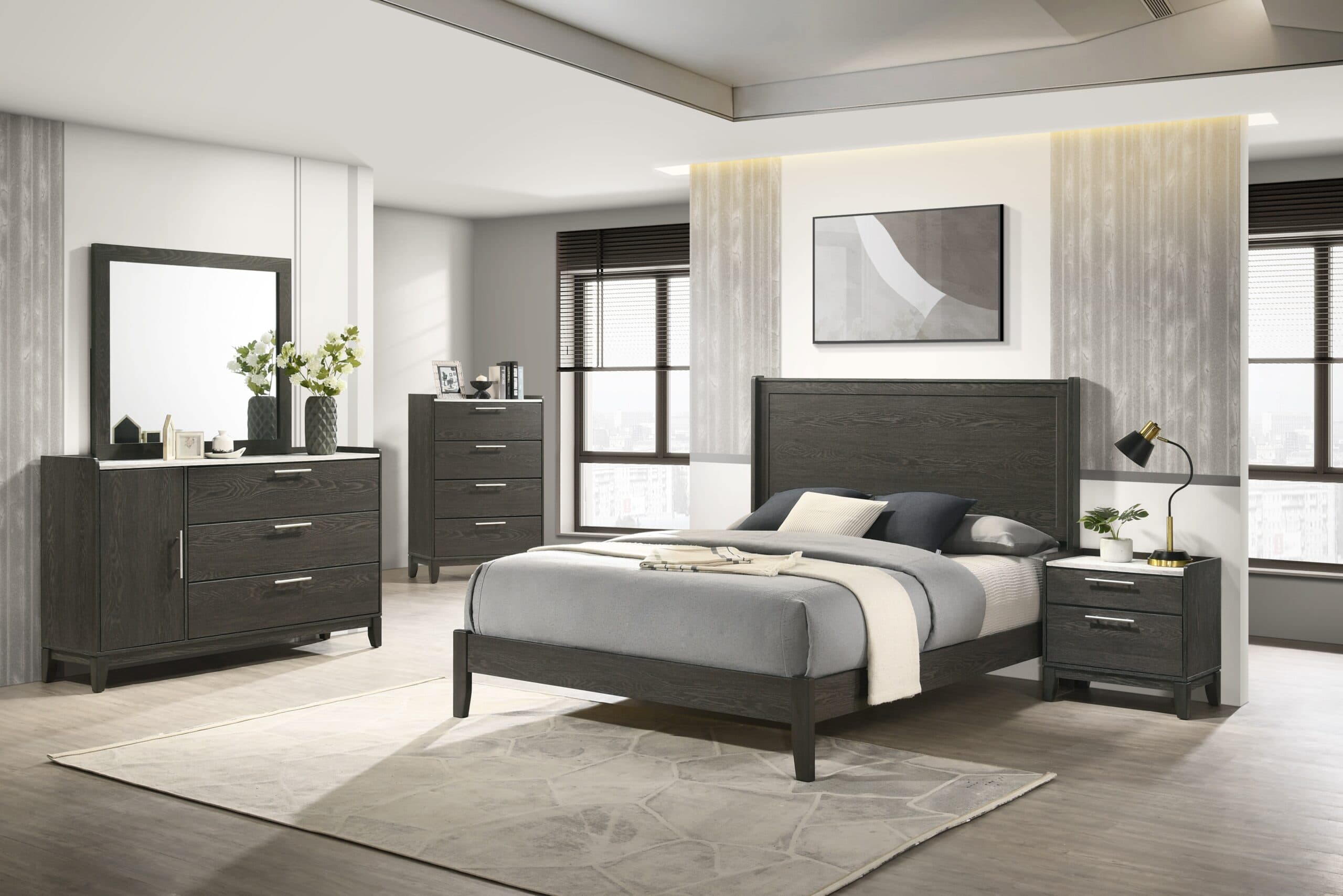 Brea Charcoal Full Bed