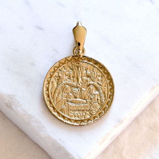 Nativity Medallion (Vermeil)