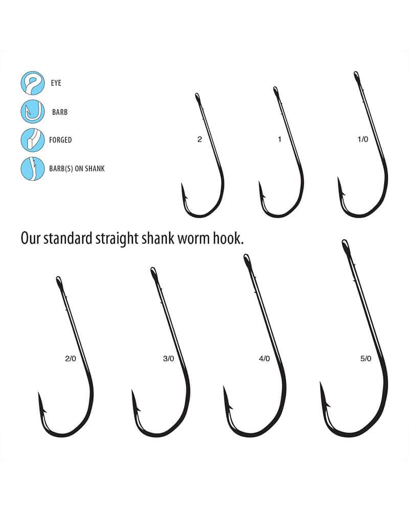 Worm, Straight Shank, O’Shaughnessy Bend - thumbnail 3