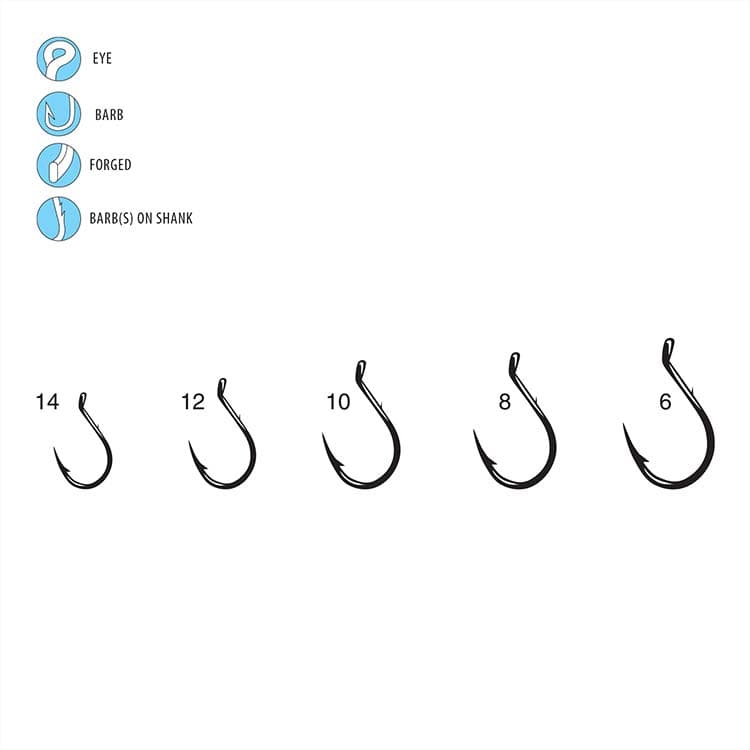 Single Egg Hook, Barb on Shank  (10 Pack) - thumbnail 3