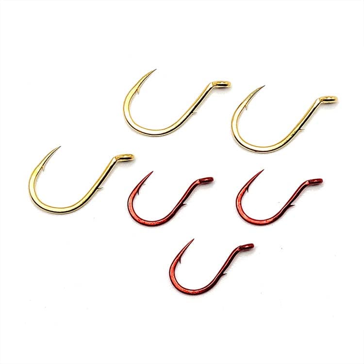 Single Egg Hook, Barb on Shank  (10 Pack)