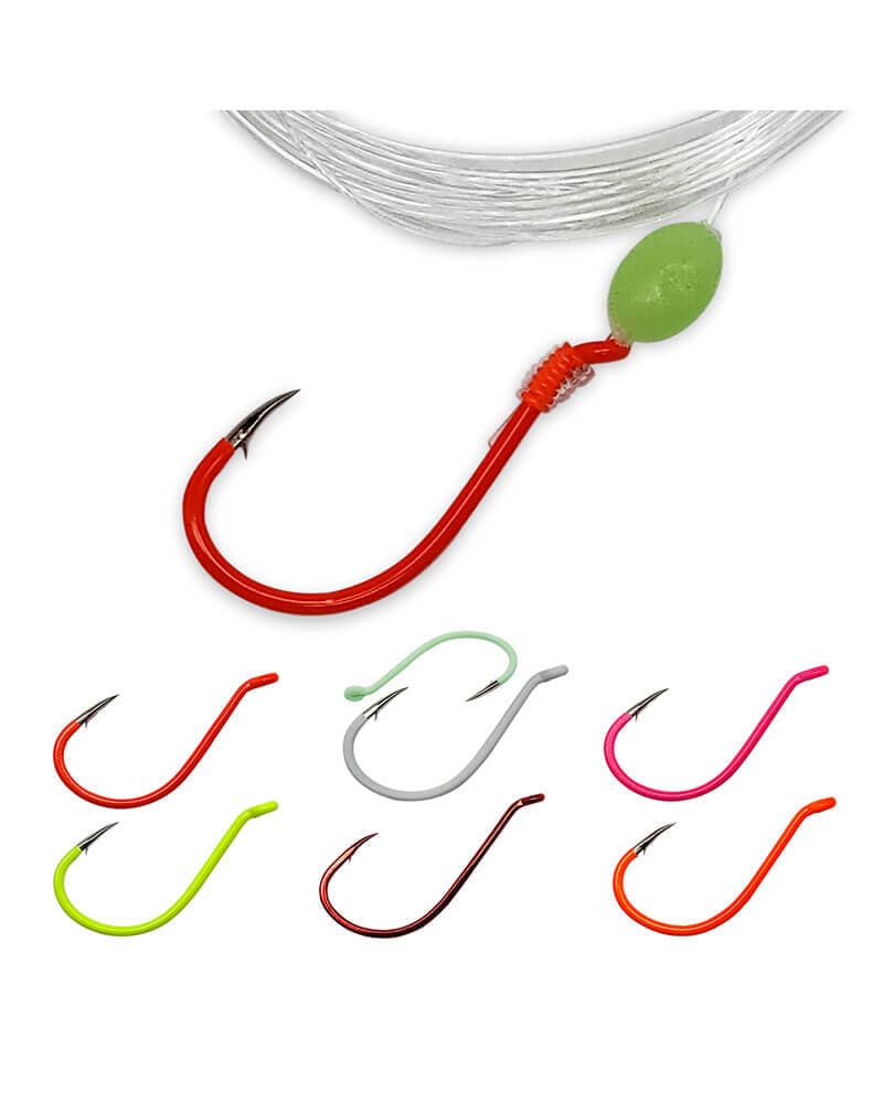 Walleye Snell with Glowbead (5 Pack)