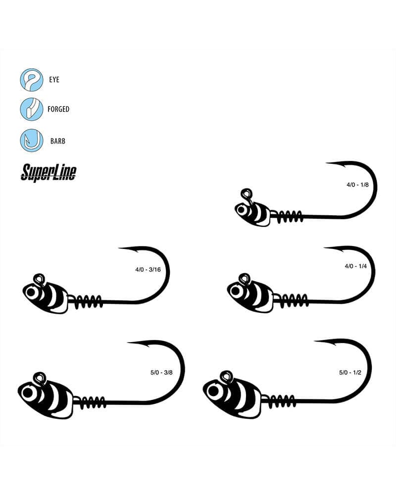 Superline Swim Bait Head (3 Pack) - thumbnail 3