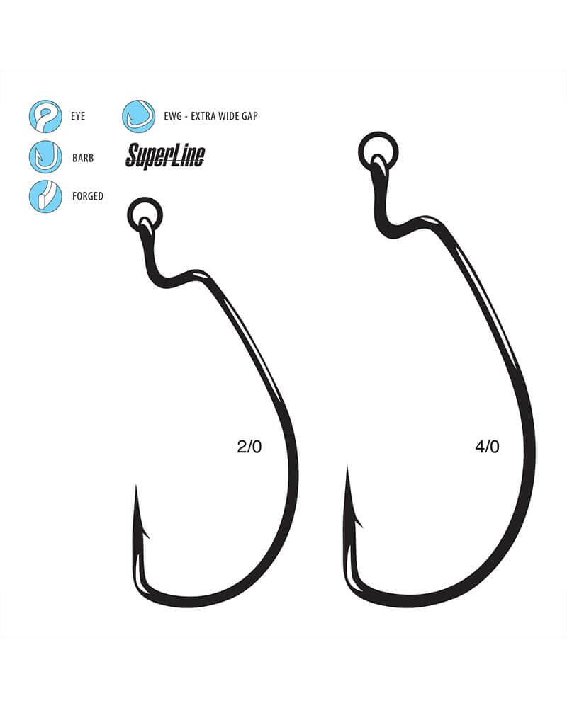 Worm Superline Extra Wide Gap (EWG), with Ring (4 Pack) - thumbnail 3
