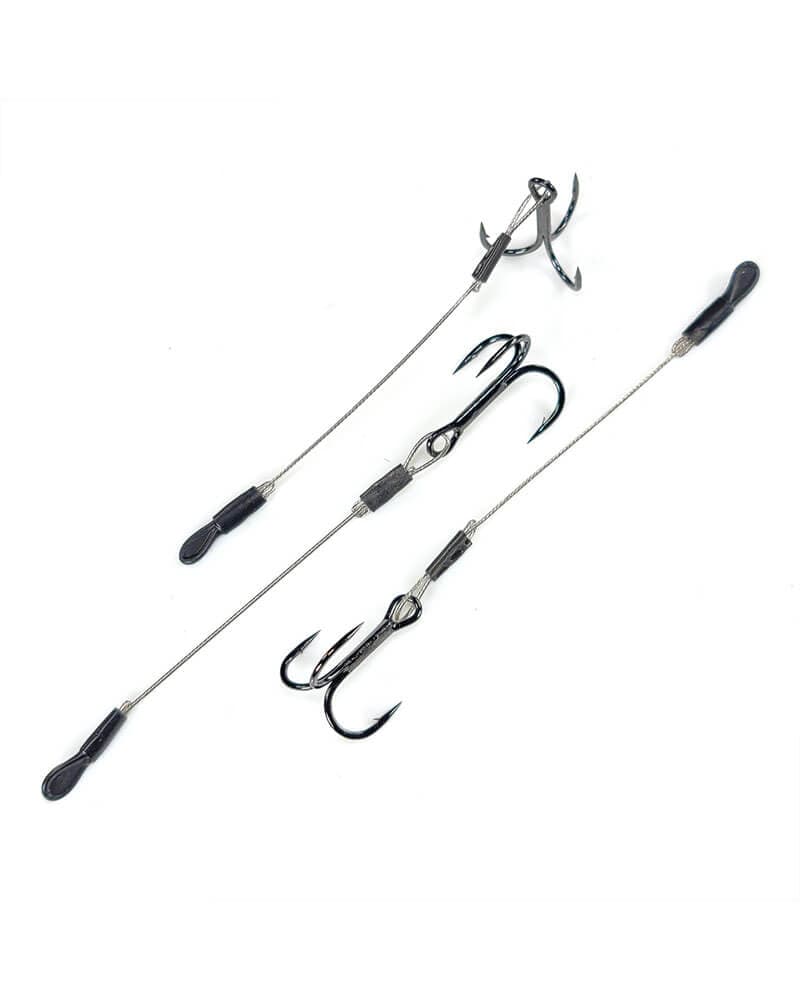Treble Stinger Rig, Wire Leader (3 Pack) - thumbnail 2