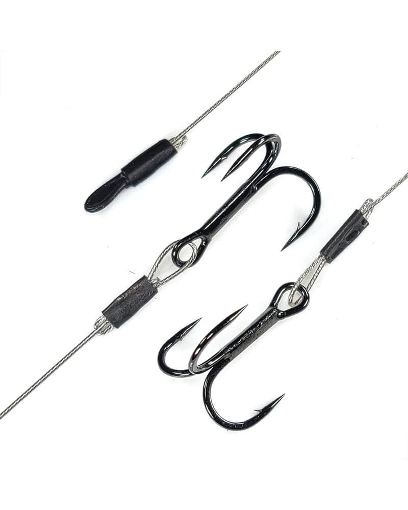 Treble Stinger Rig, Wire Leader (3 Pack)