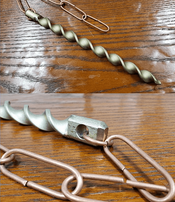 Bronze Flower Cup Decorative Rain Chain Downspouts - thumbnail 5