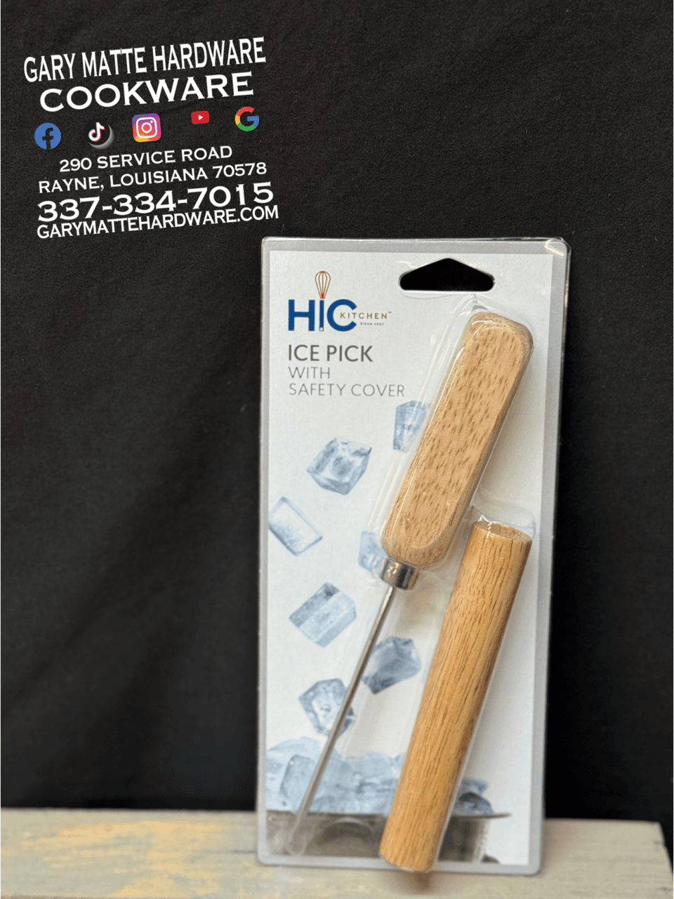 Ice Pick With Safety Cover