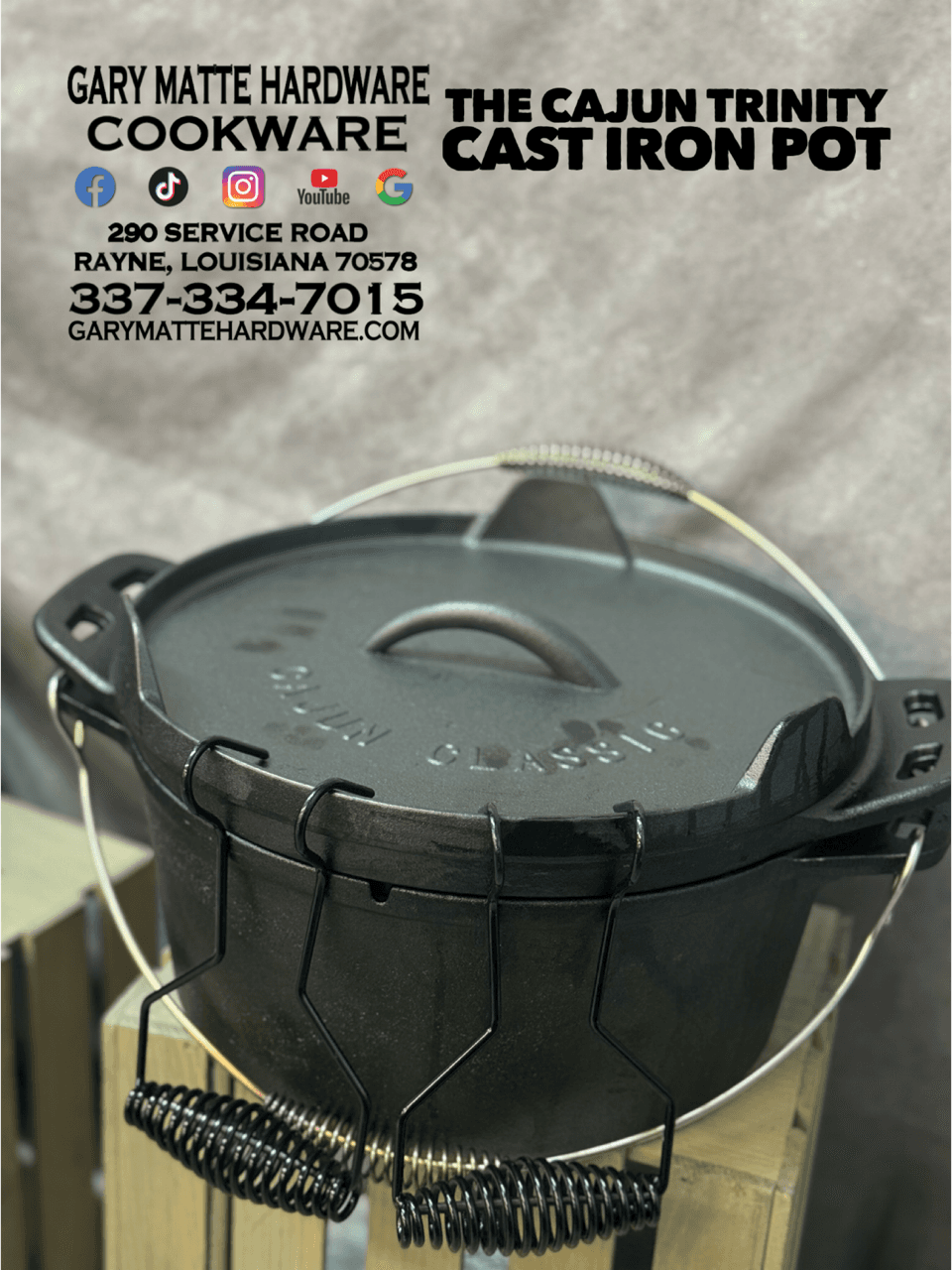 The Cajun Trinity Cast Iron Pot - thumbnail 4