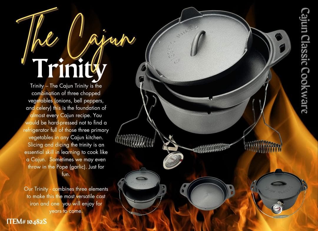 The Cajun Trinity Cast Iron Pot