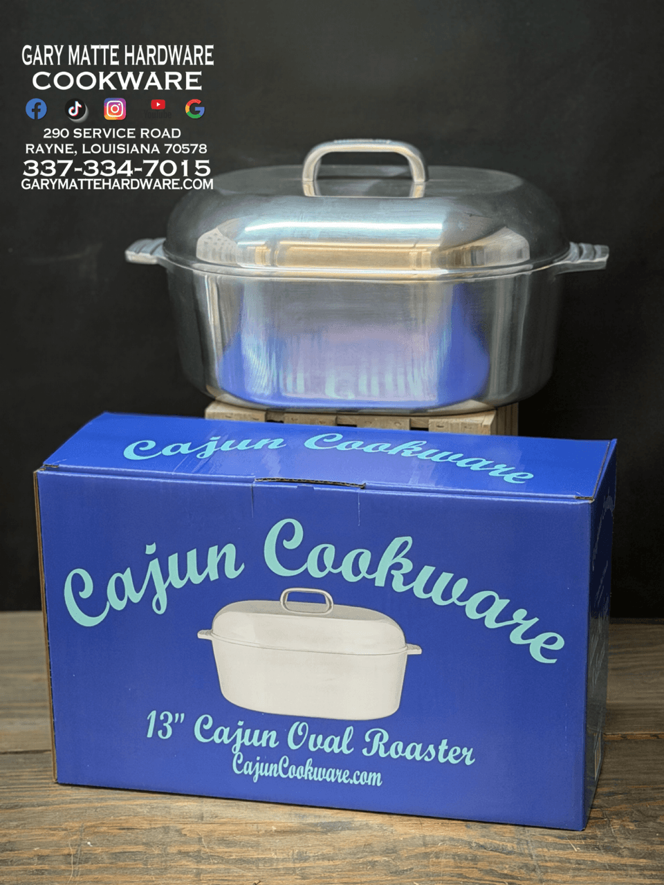 Cajun Cookware Alum Oval Roasters - thumbnail 3