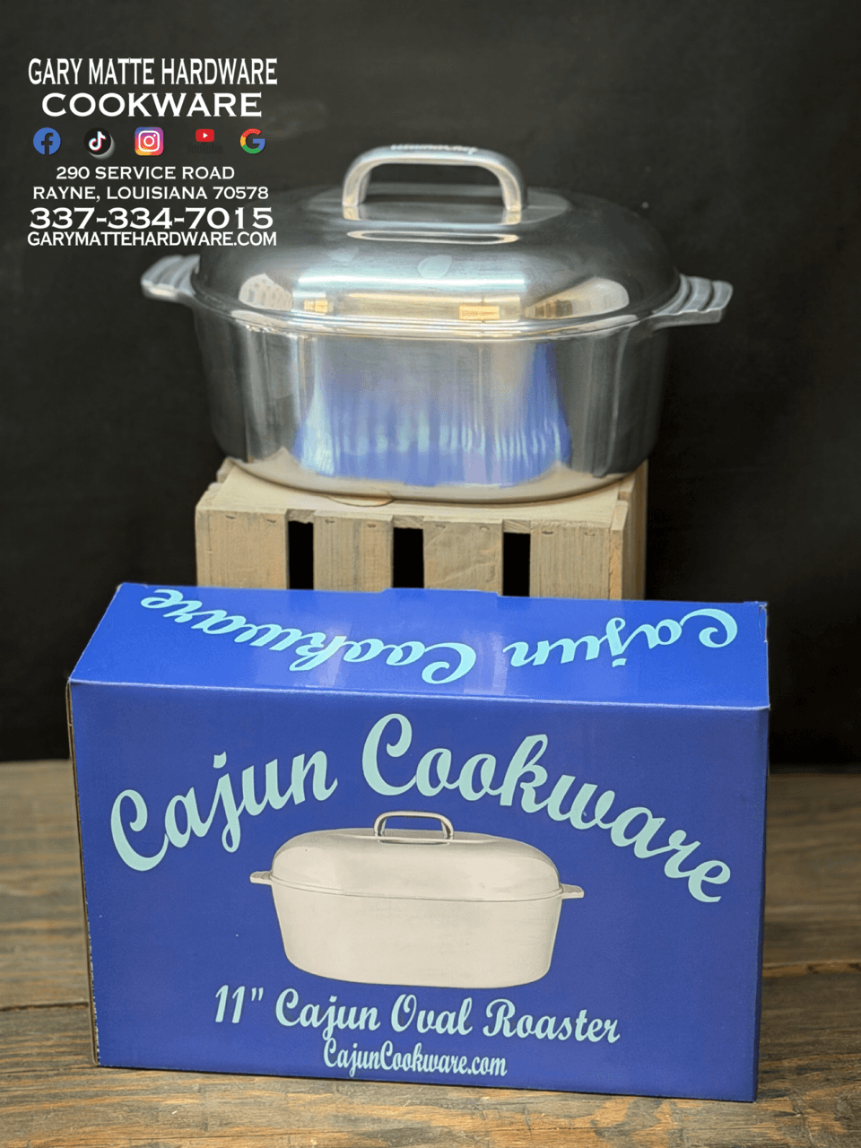 Cajun Cookware Alum Oval Roasters - thumbnail 4