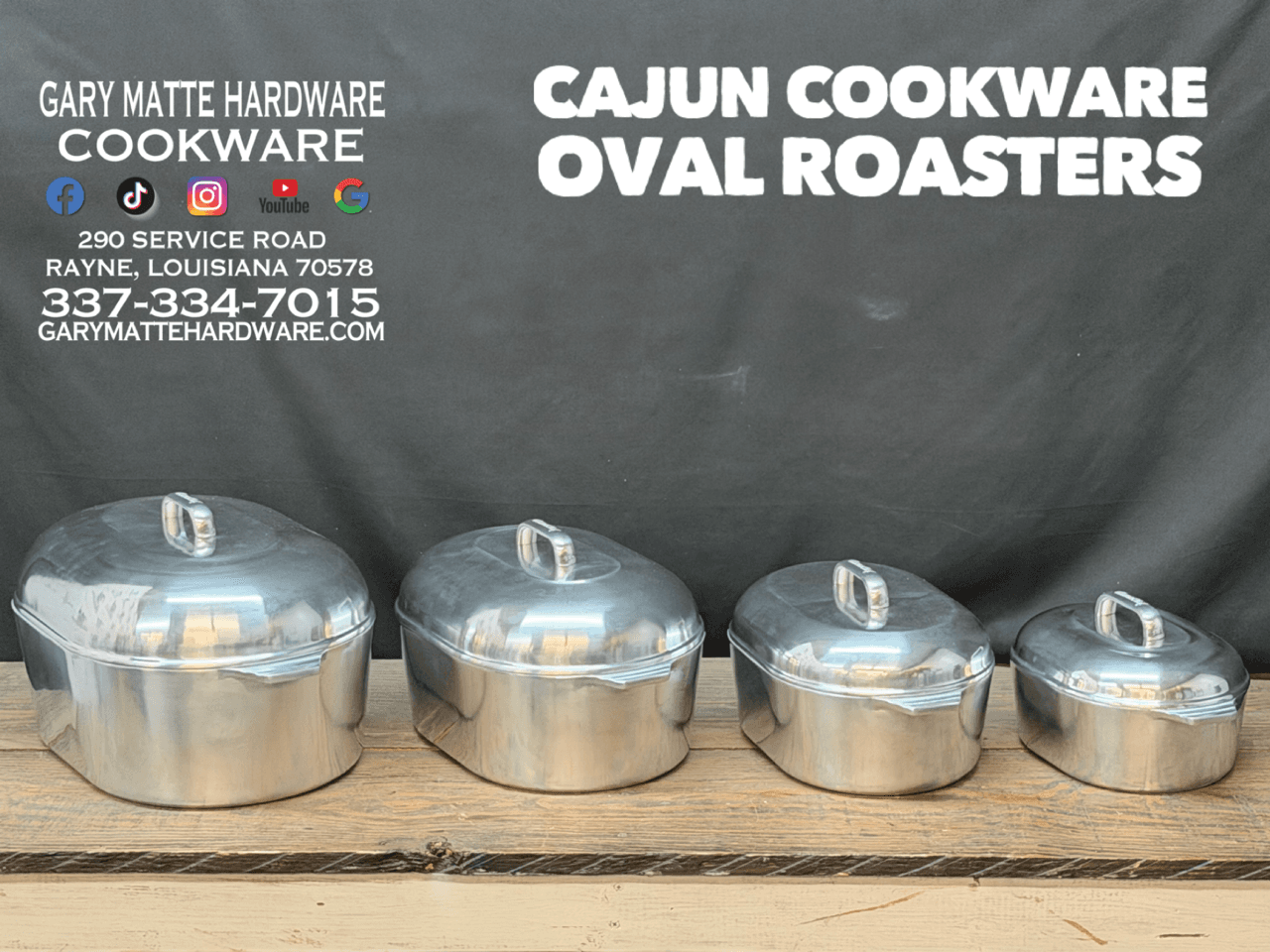 Cajun Cookware Alum Oval Roasters
