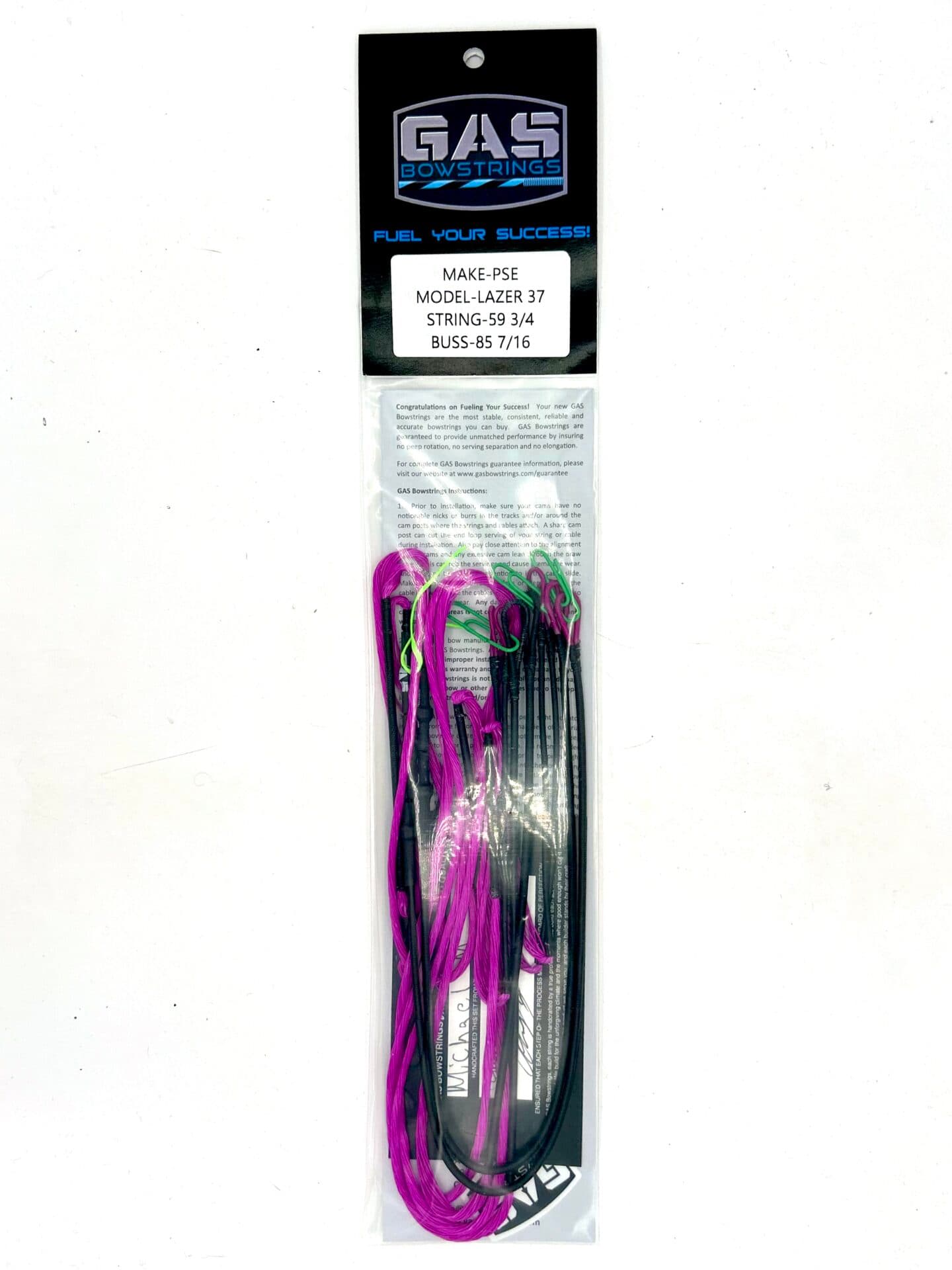 PSE LAZER 37 – FLO PURPLE WITH BLACK SERVING