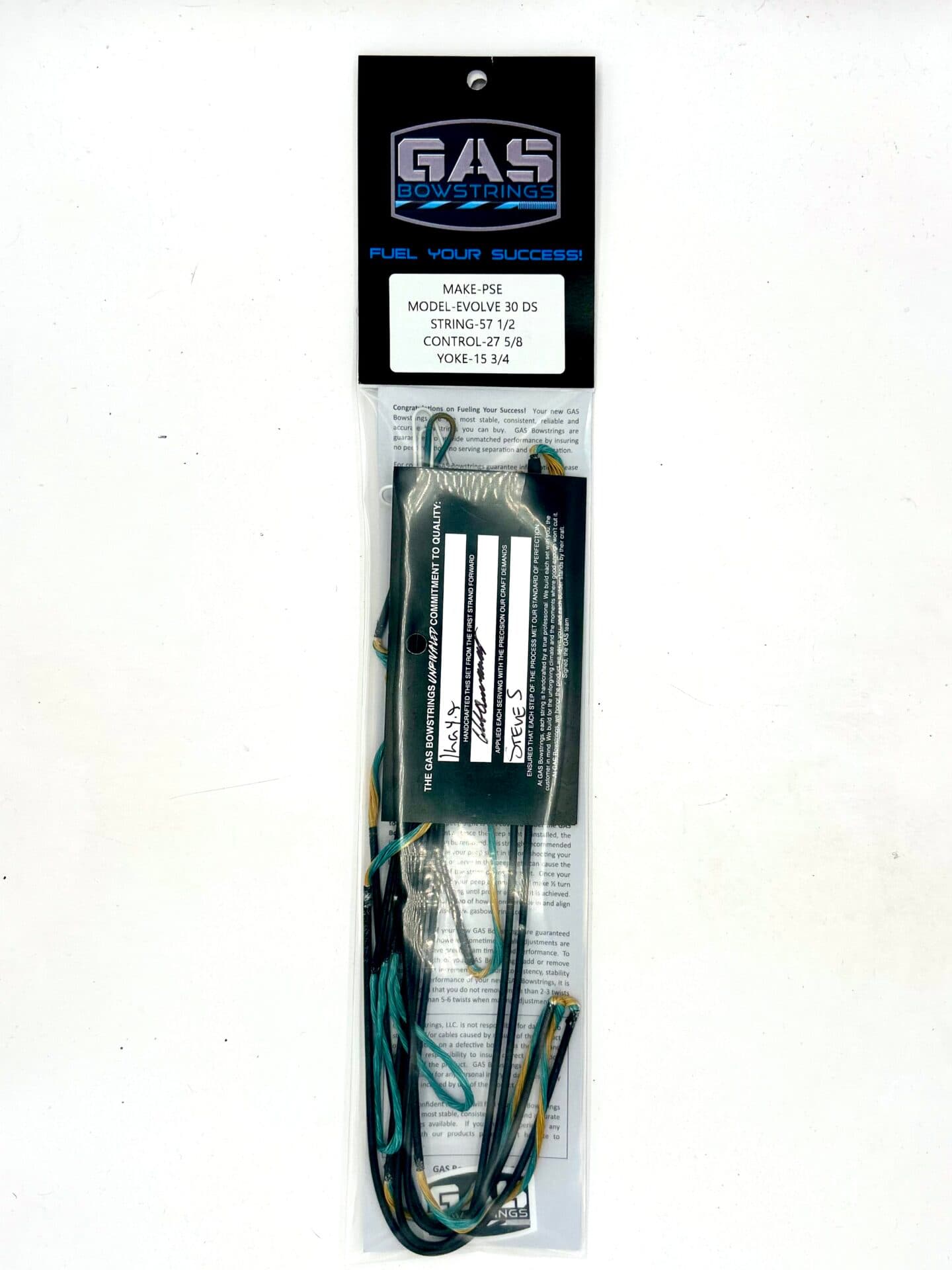 PSE EVOLVE 30 DS – TEAL/GOLD TWIST WITH BLACK SERVING