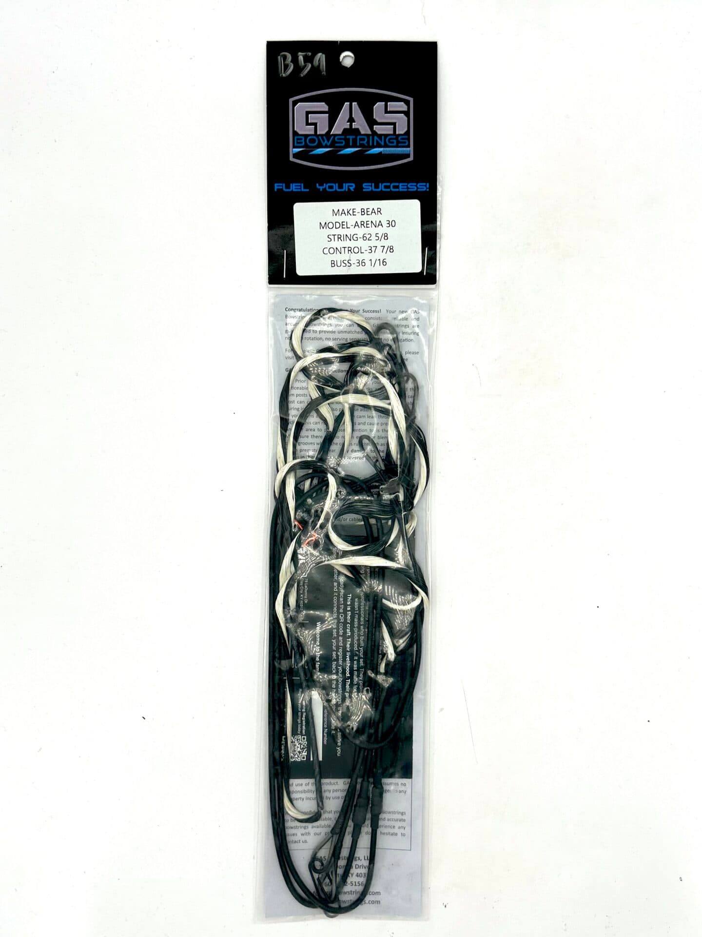 BEAR ARENA 30 – BLACK/NATURAL TWIST WITH BLACK SERVING