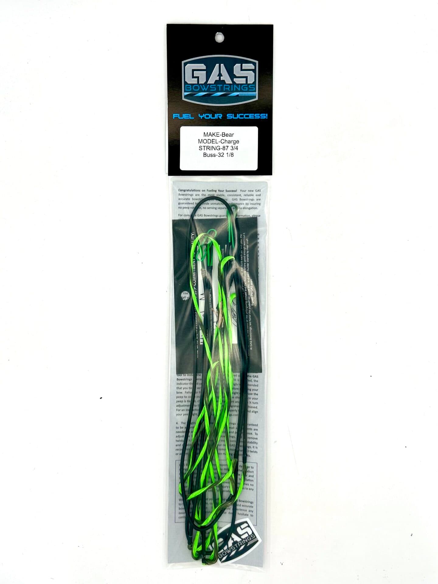 BEAR CHARGE – FLO GREEN/OD GREEN TWIST WITH BLACK SERVING