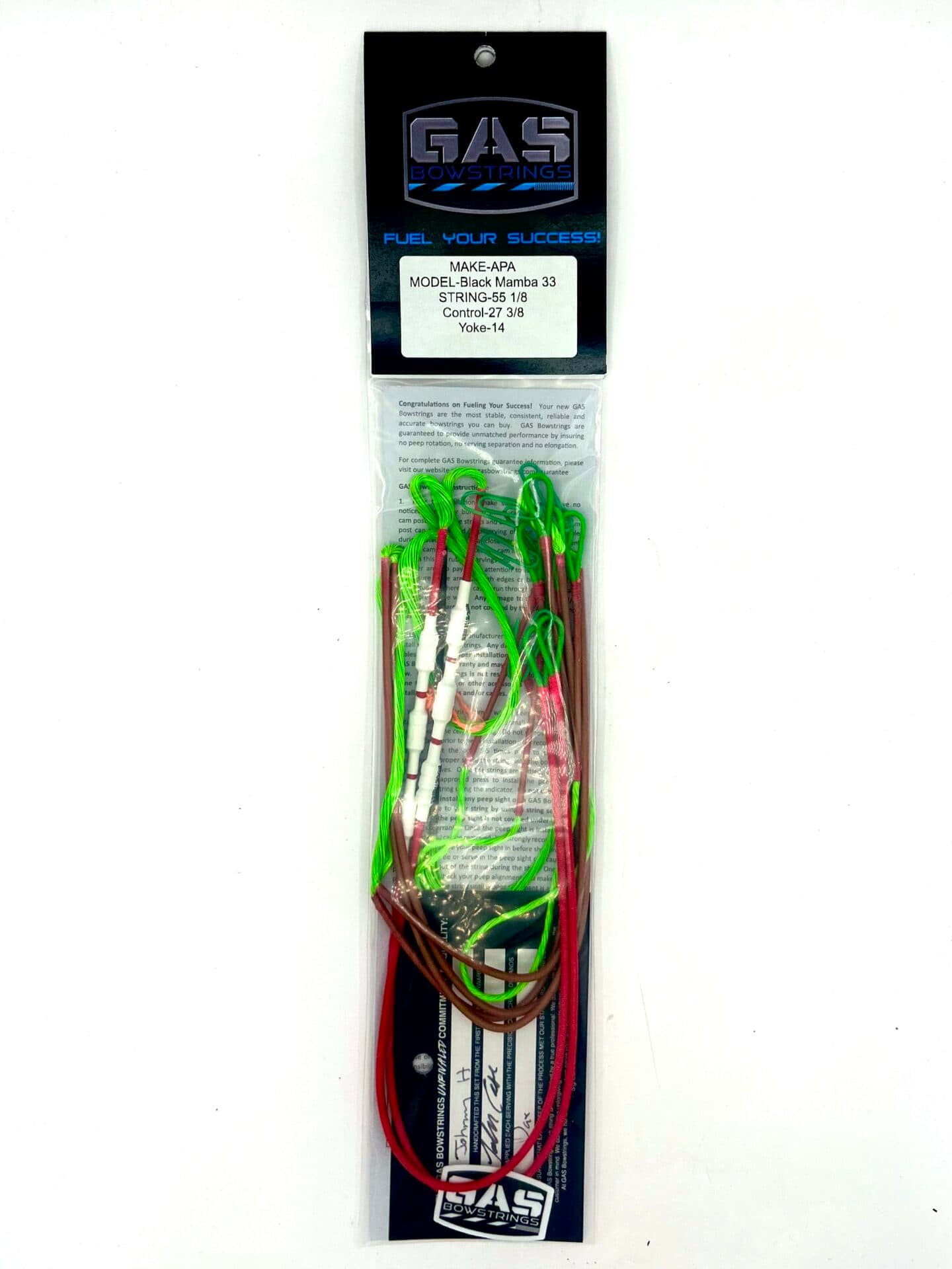 APA BLACK MAMBA 33 – FLO GREEN WITH FLO PINK SERVING AND WHITE NOCKS