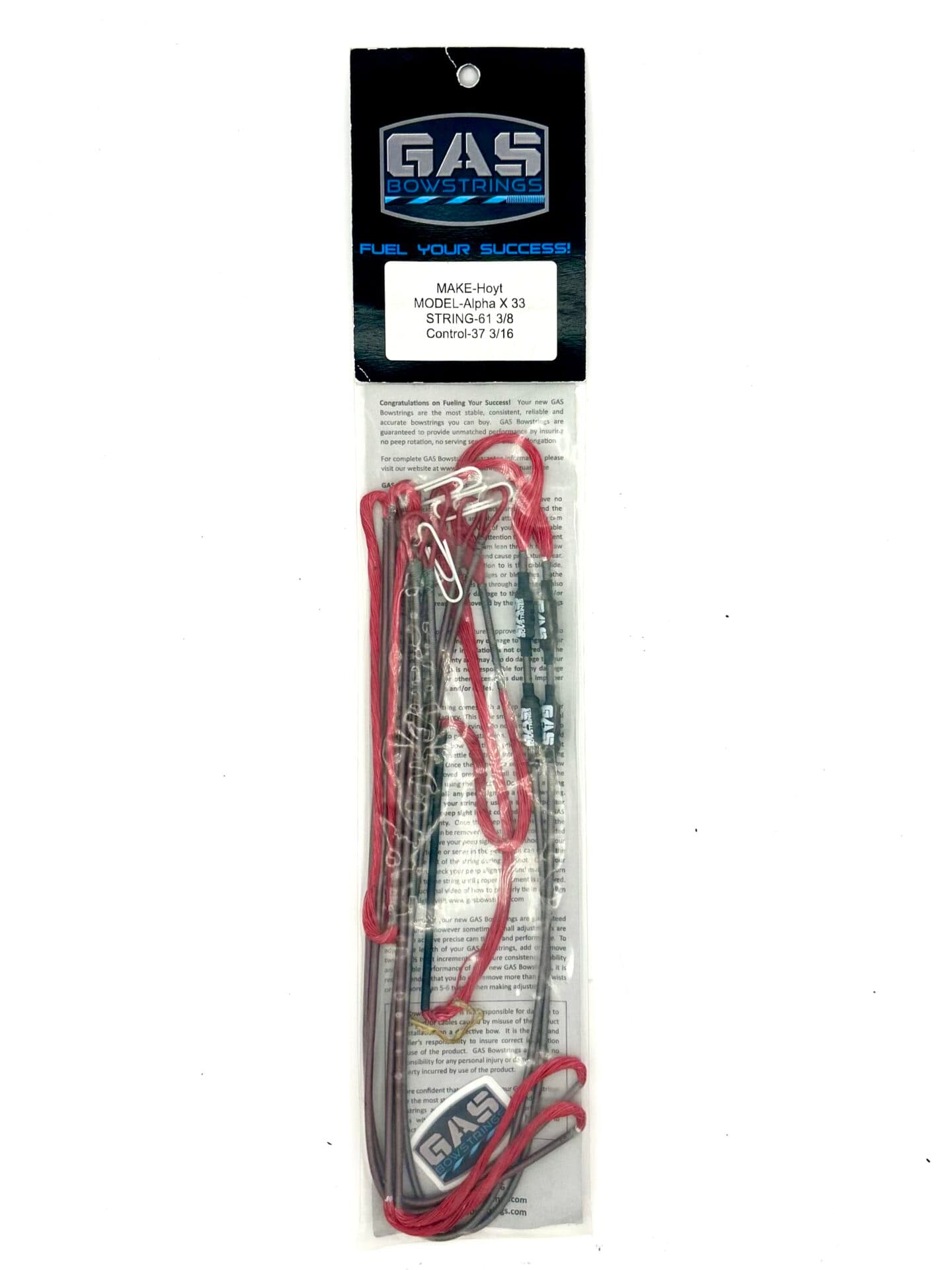 HOYT ALPHA X 33 – RED WITH SILVER SERVING AND BLACK NOCKS