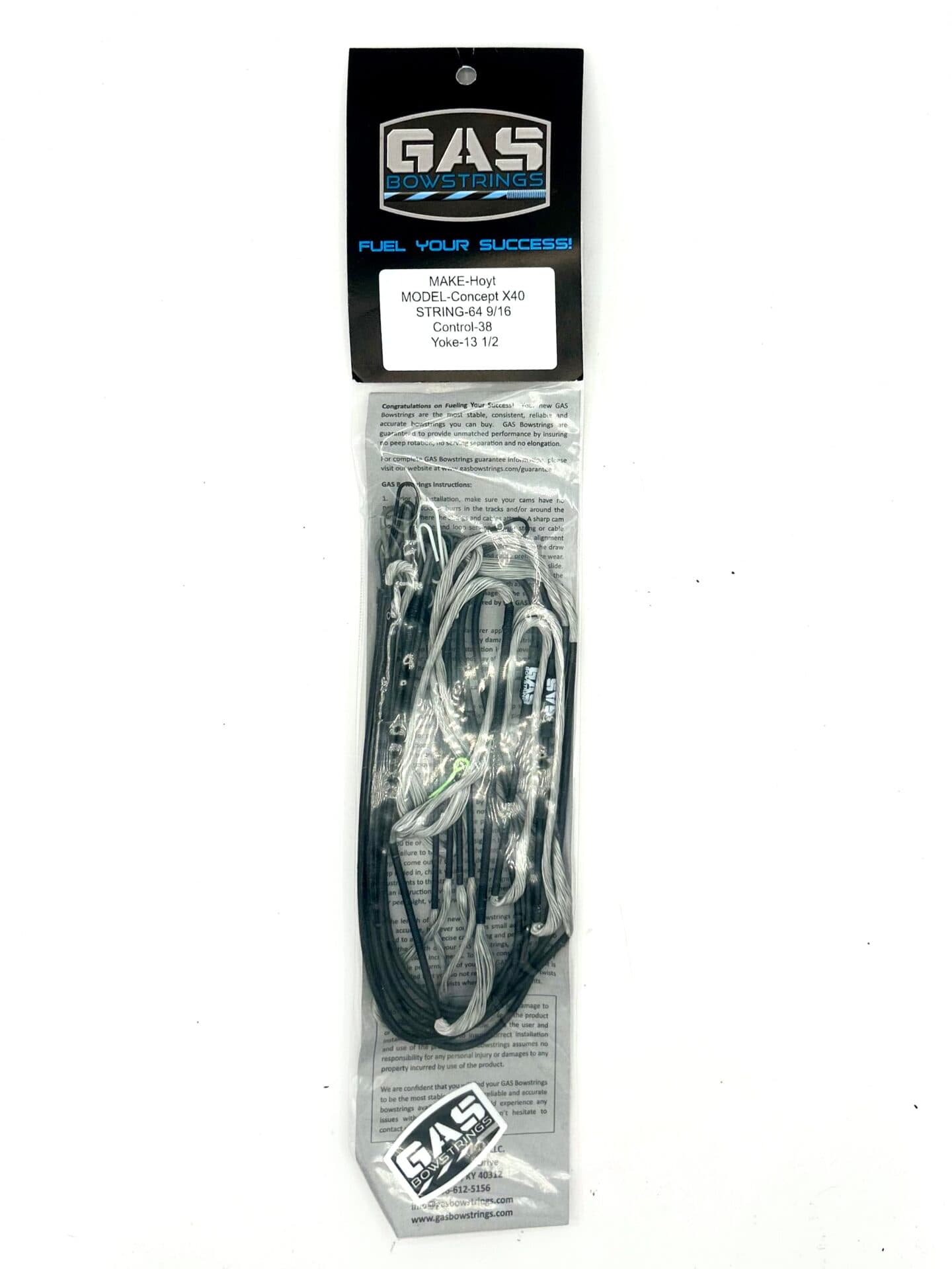 HOYT CONCEPT X 40 – SILVER WITH BLACK SERVING AND BLACK NOCKS