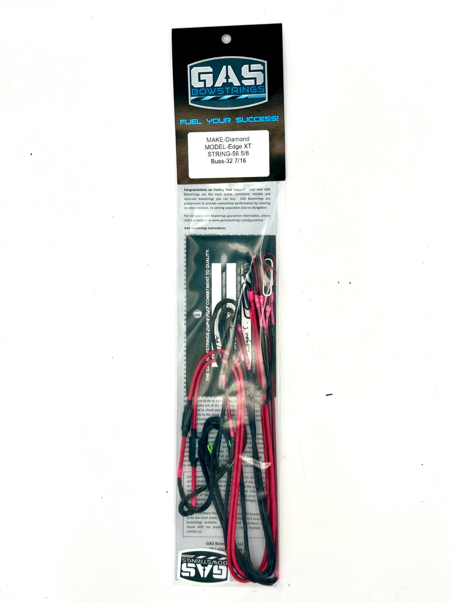 DIAMOND EDGE XT – BLACK WITH FLO PINK SERVING AND BLACK NOCKS