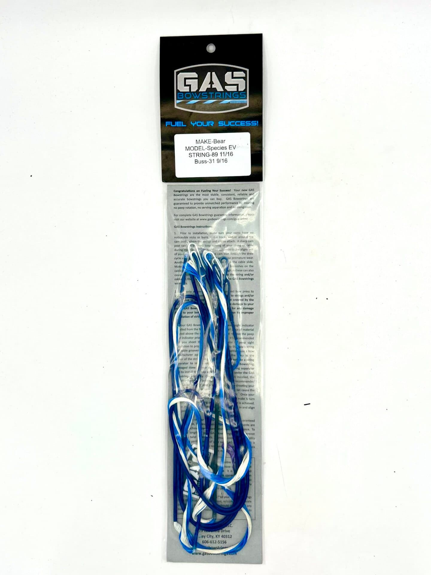 BEAR SPECIES EV – ROYAL BLUE/WHITE TWIST WITH ROYAL BLUE SERVING