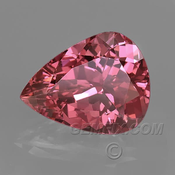 Deep Pink Natural Mahenge Spinel Pear Shape Portuguese Cut | 2.54cts | #31-420