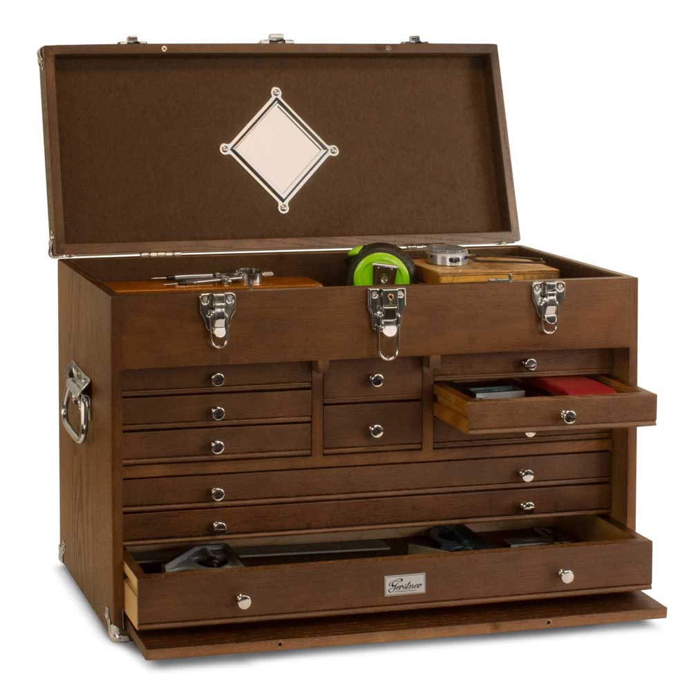 Second Class – Gerstner International GI-T24-D Dark Oak 11-Drawer Top Chest - thumbnail 4