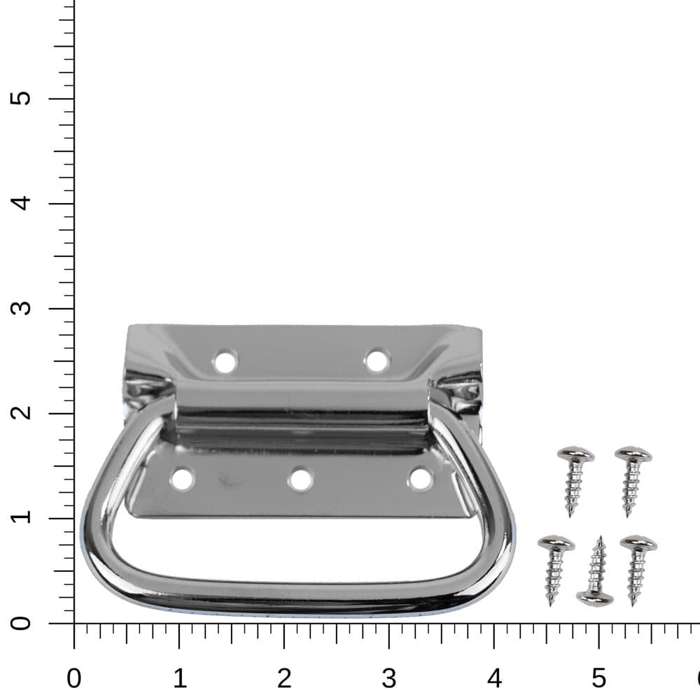 Part 1260 – Chrome Side Handles (1 pair, with screws) - thumbnail 2
