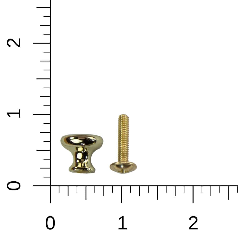 Part 1284 – Brass Knob (with screw) - thumbnail 2