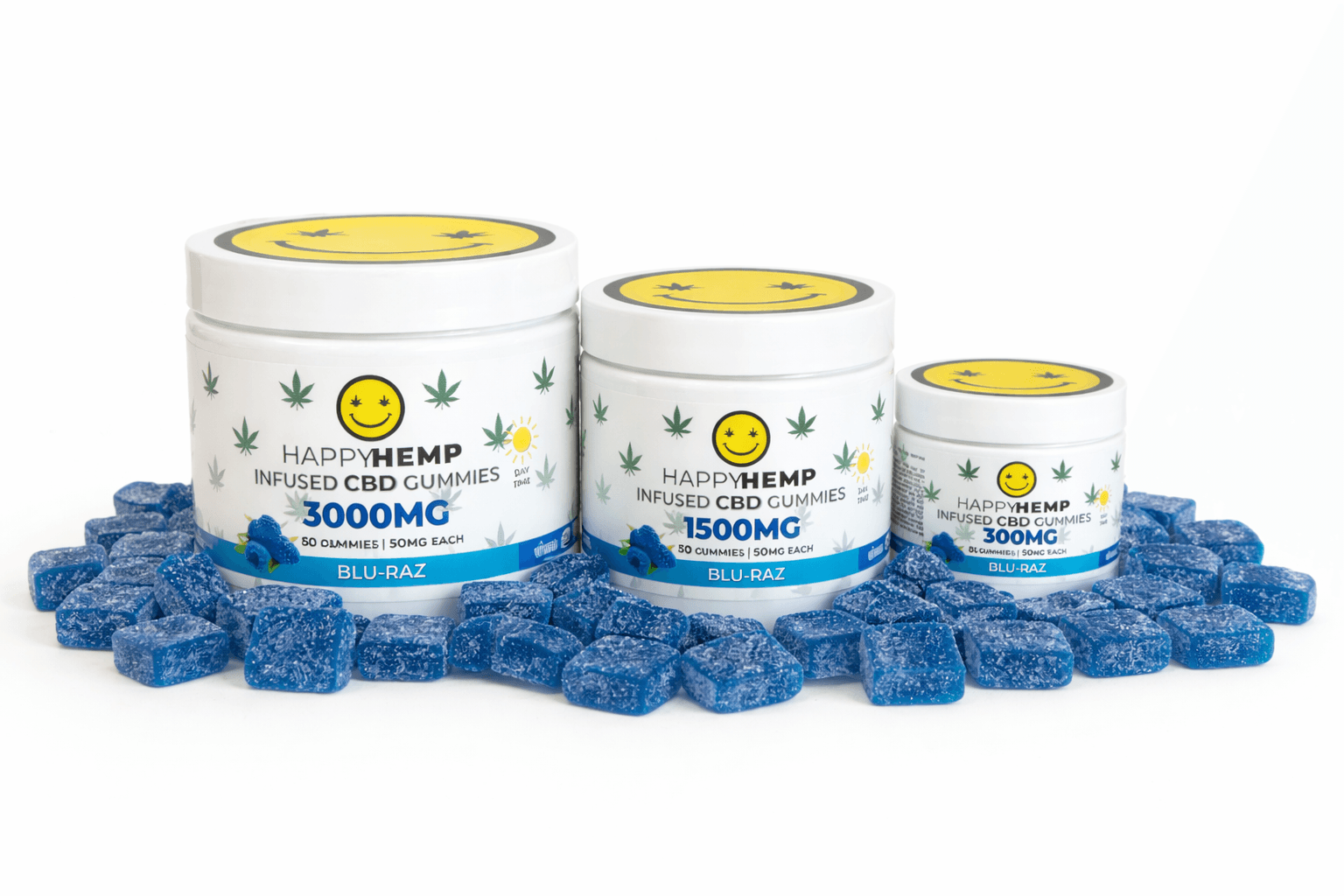 Blue Raspberry Infused CBD Gummies