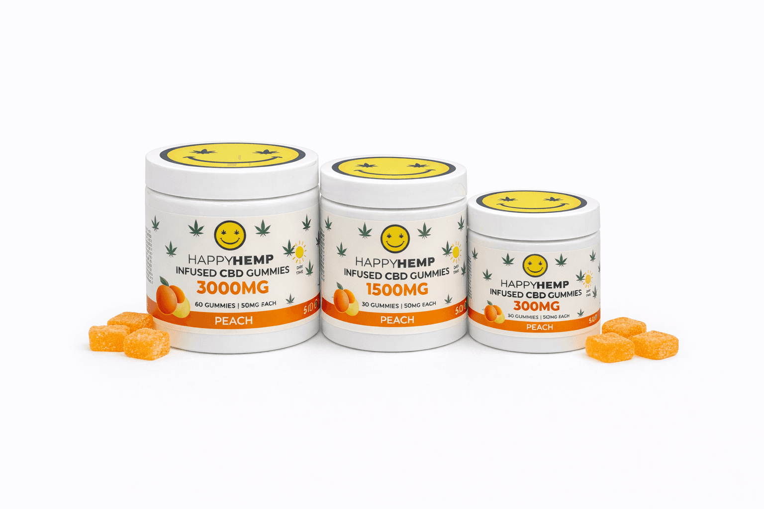 CBD Infused Peach Gummies