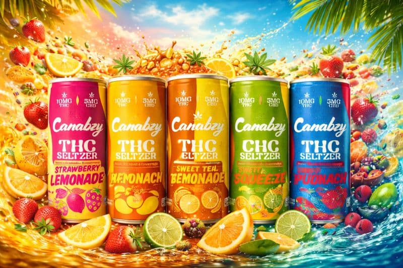Canabzy THC Seltzer, 10mg – 4 Pack
