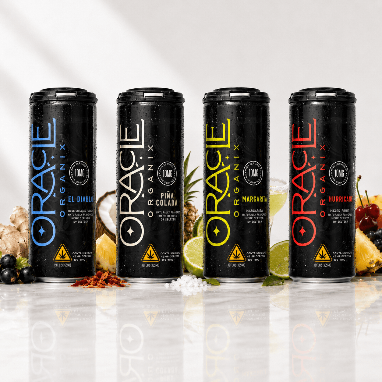 Oracle Organix Sparkling Delta-9 THC Seltzer 10mg – 4 Pack