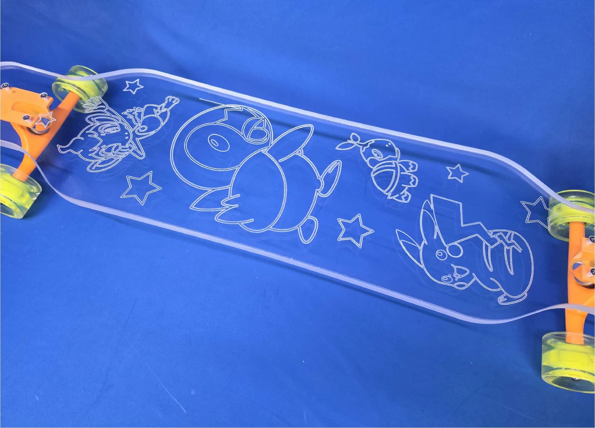 40″ Platypus Custom P*kemon Longboard, Closeout - thumbnail 2