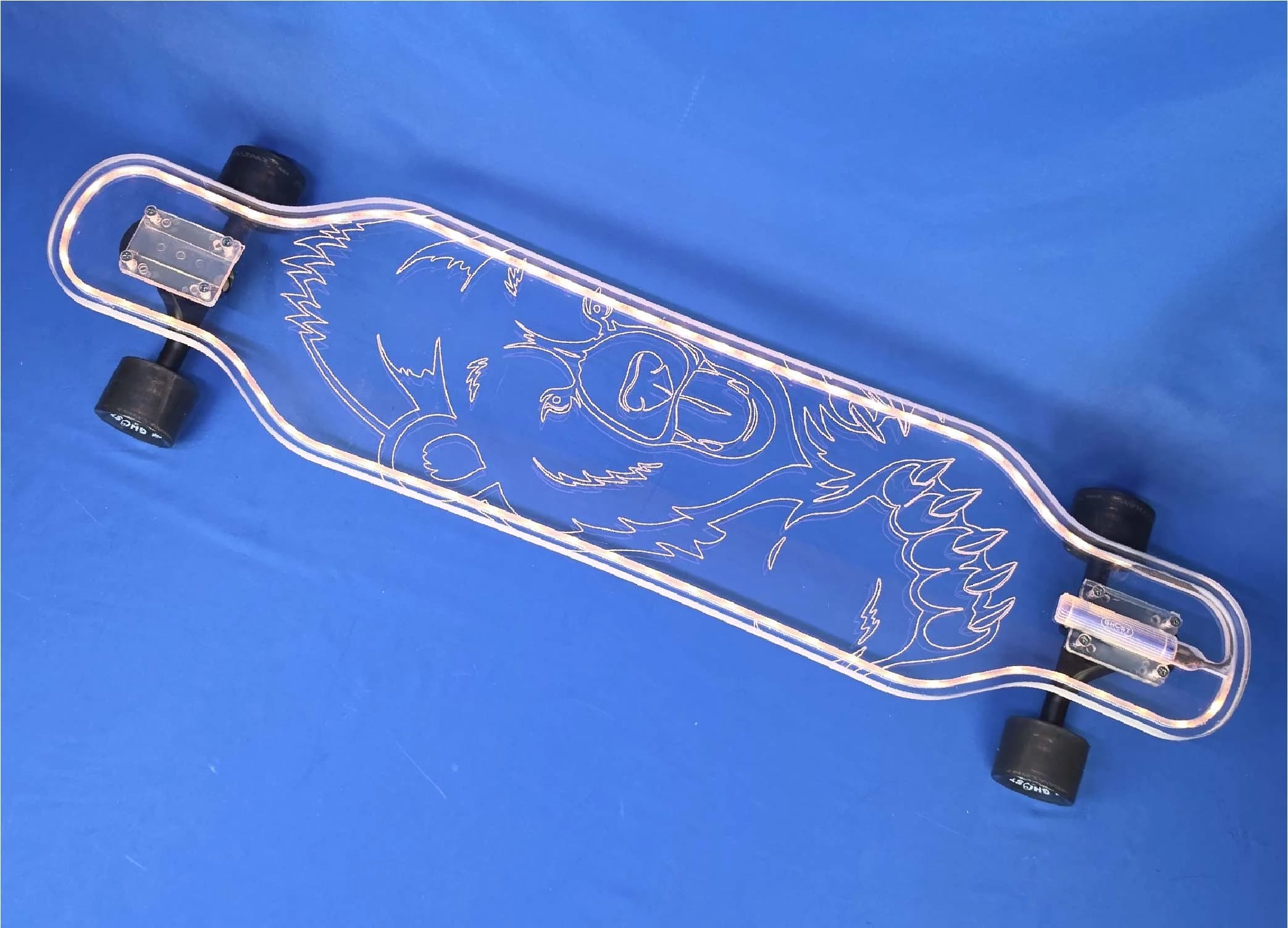 40″ Platypus Kodiak Longboard with Full LEDs, Closeout