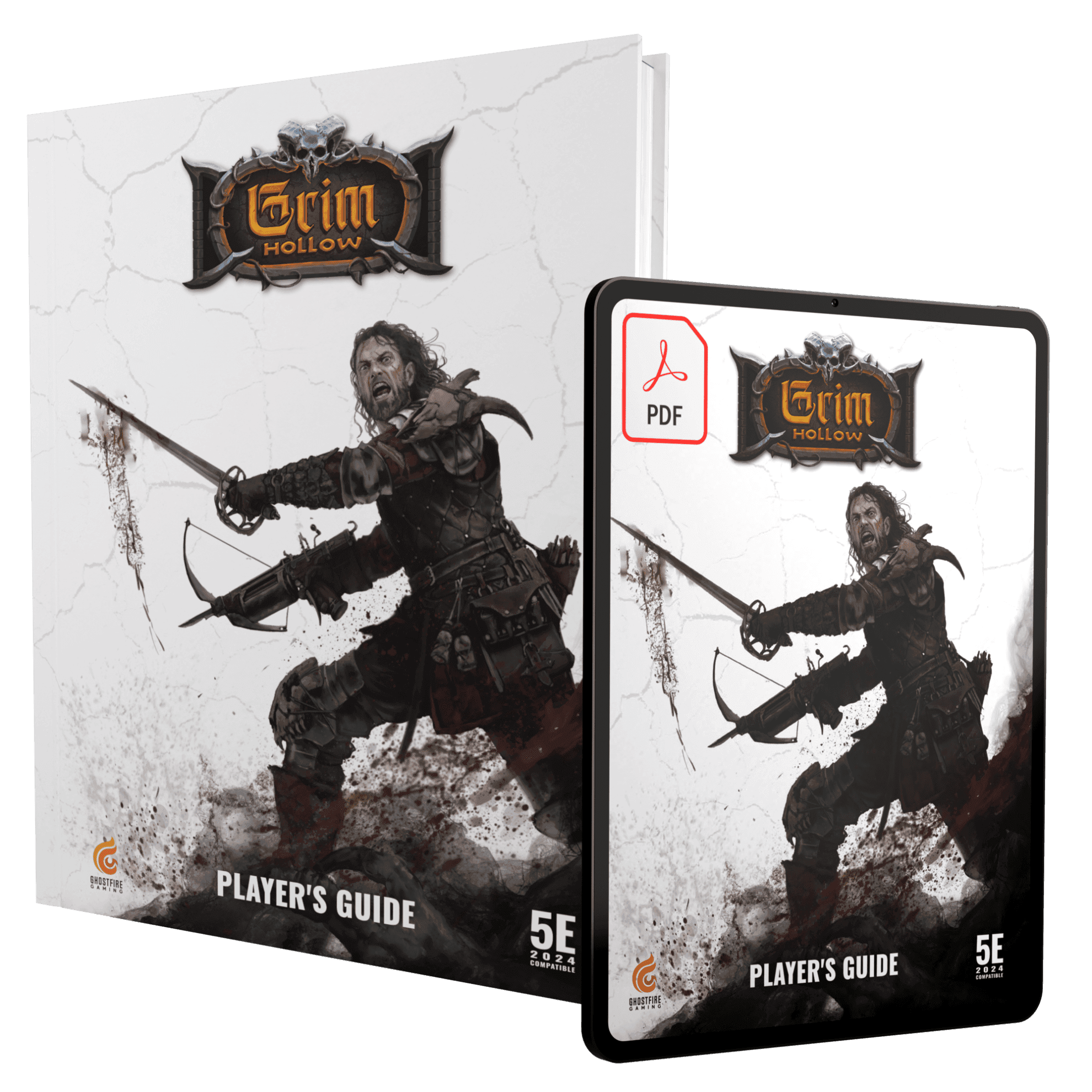 Grim Hollow: Player’s Guide [Hardcover Book + PDF] 5.5E