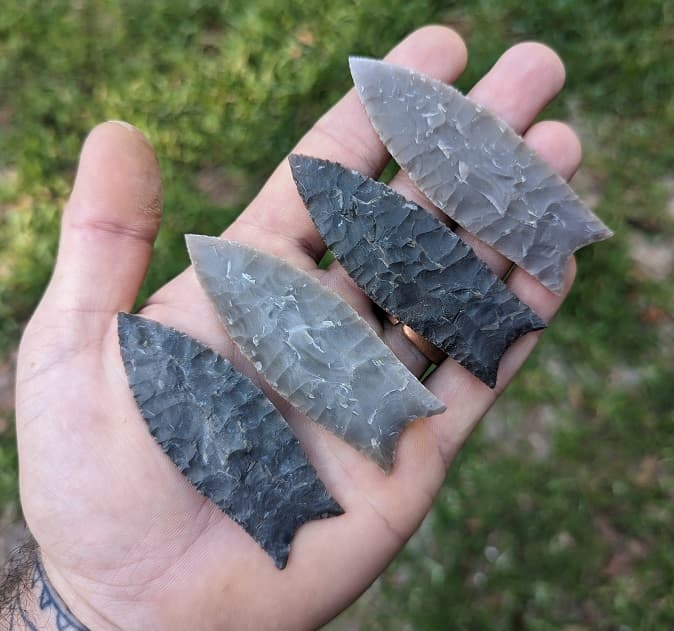Paleo Atlatl Hunting Points