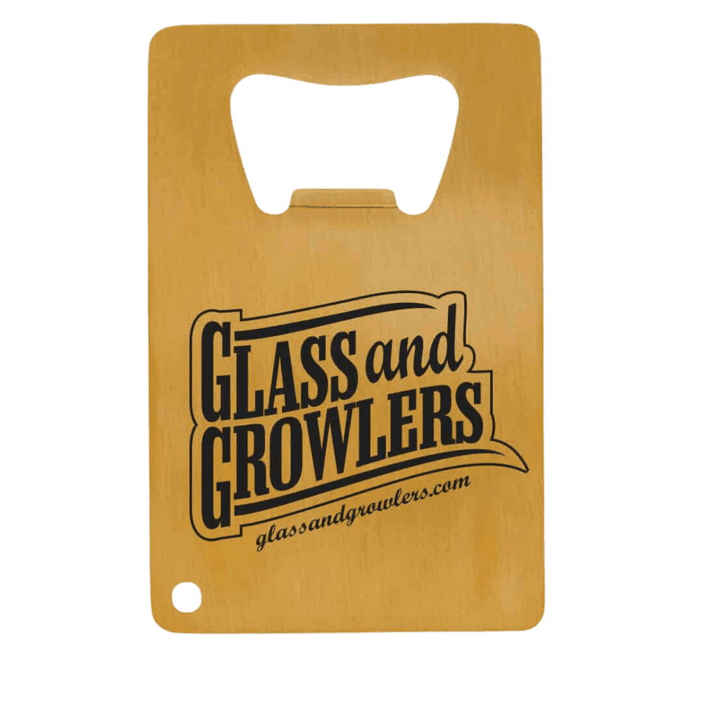 Brushed Gold Credit Card Bottle Opener