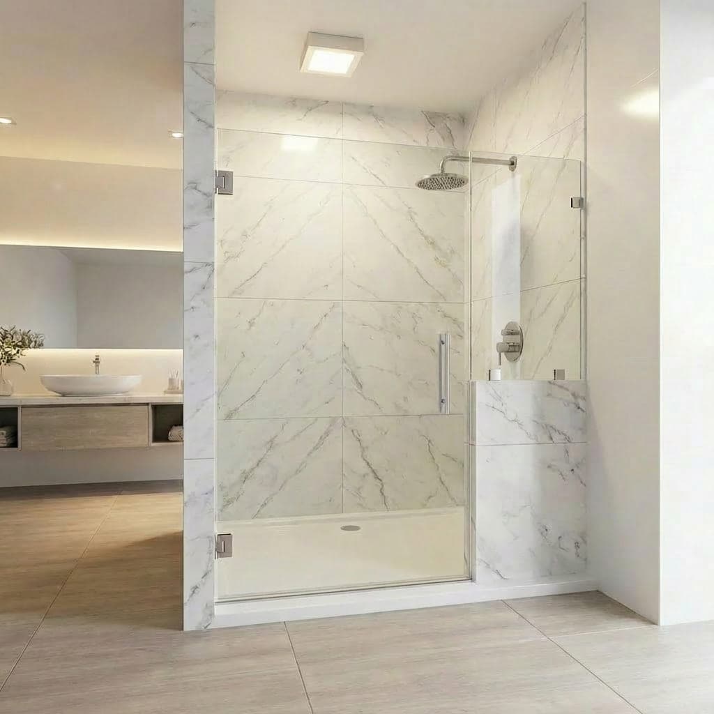 Rectangular Frameless Glass Panel