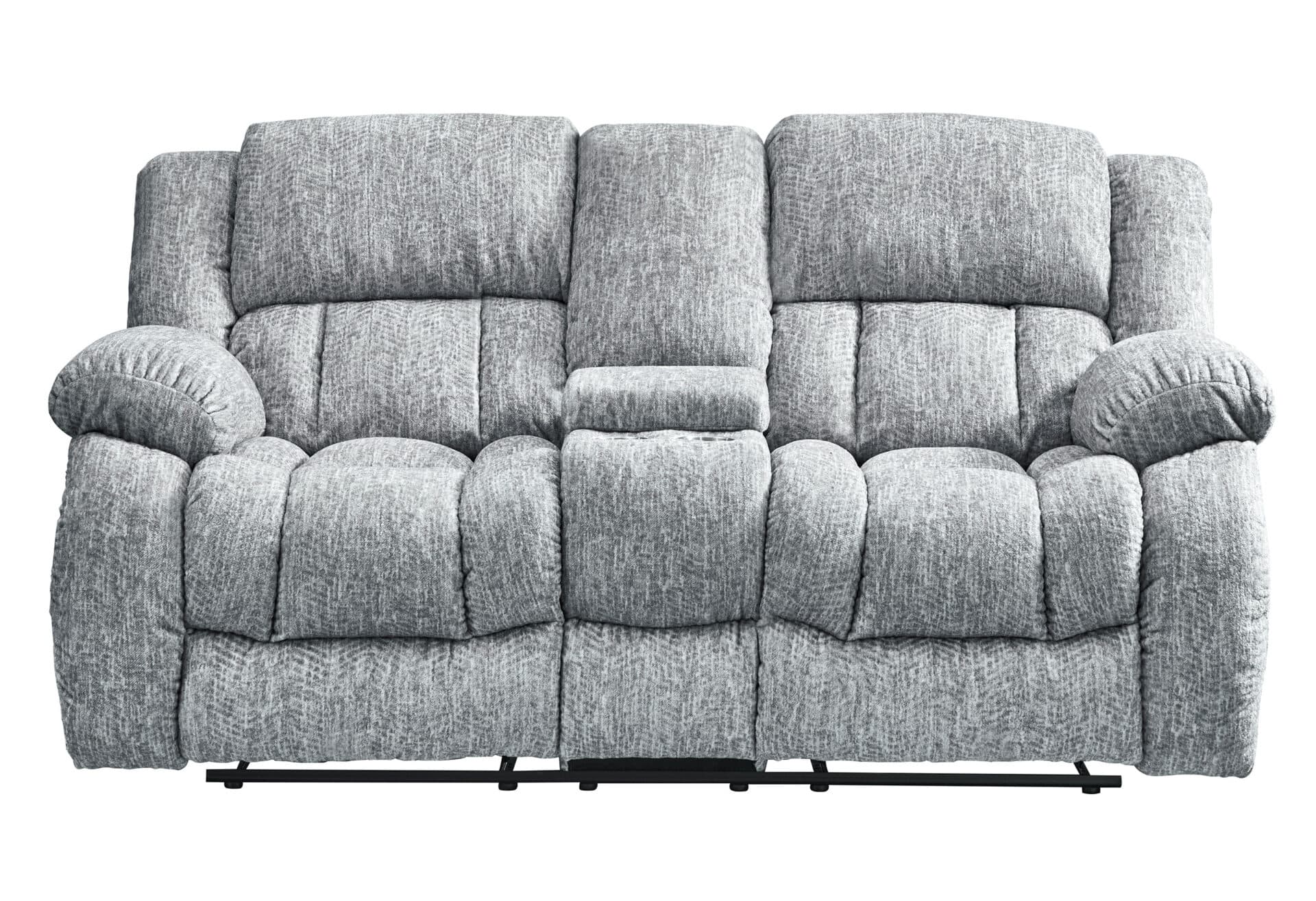 U250 GREY RECLINING SOFA/CONSOLE RECLINING LOVESEAT - thumbnail 3
