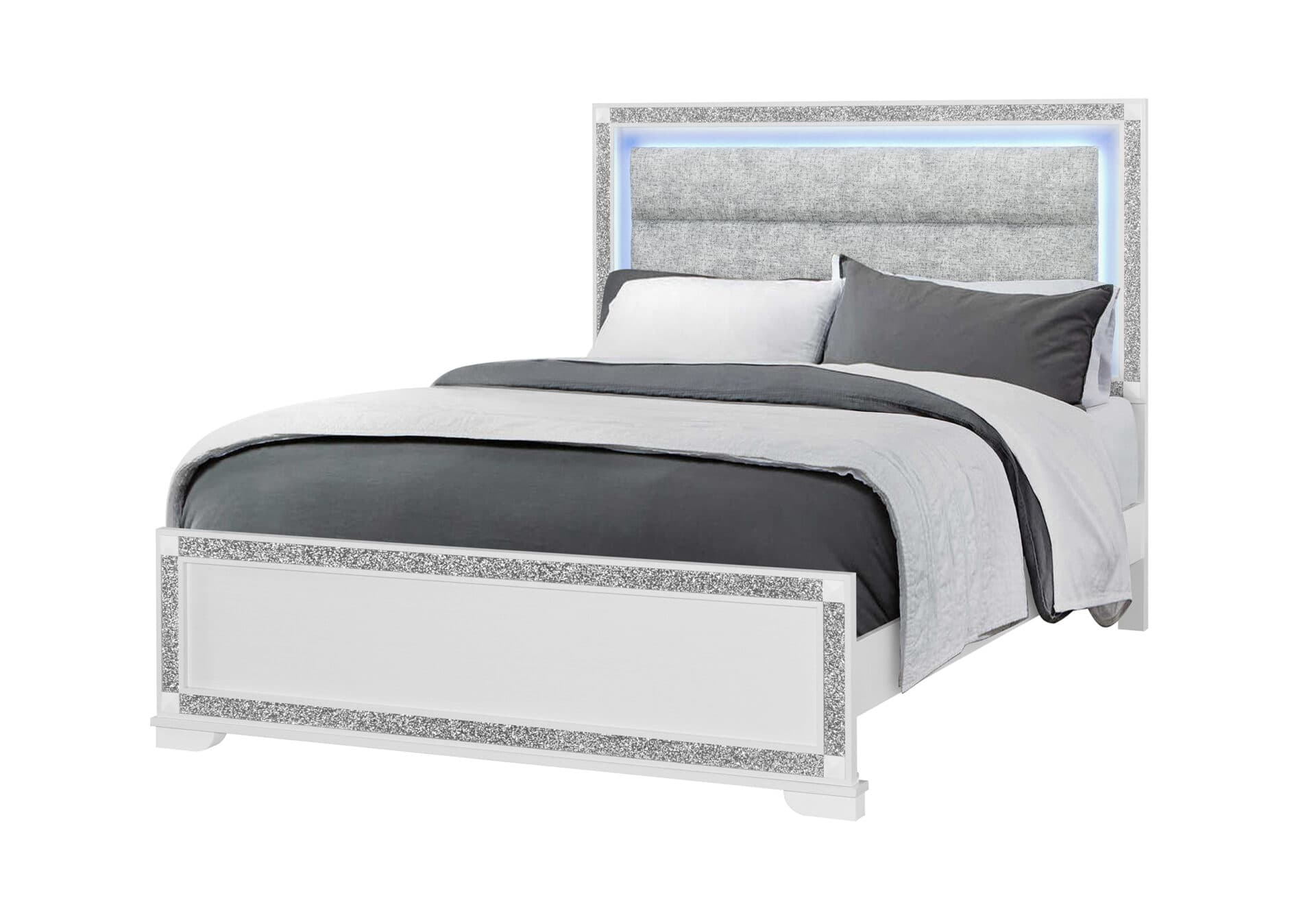 SOLEIL WHITE QUEEN BED - thumbnail 2