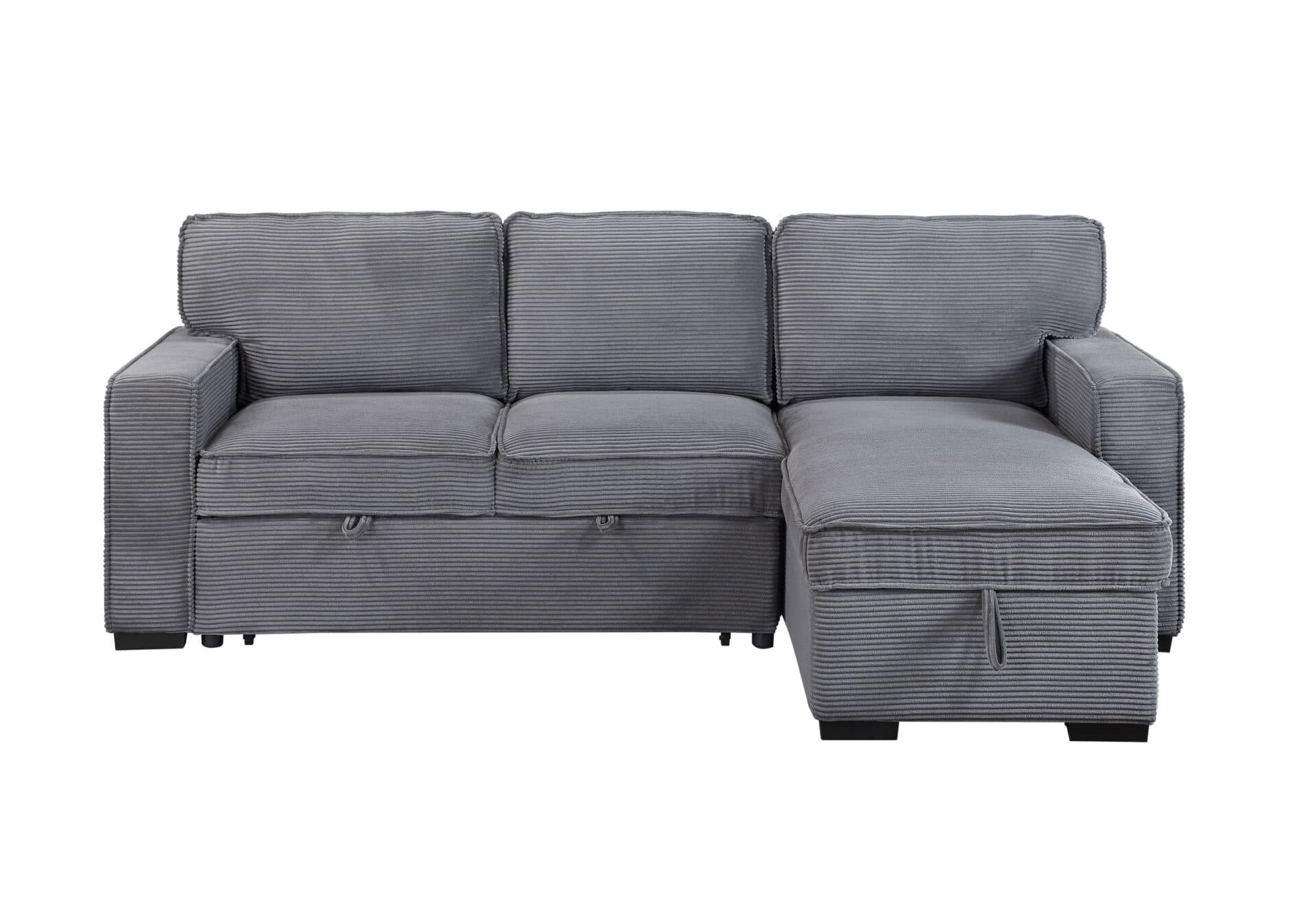 U0203 LIGHT GREY REVERSIBLE SOFA BED - thumbnail 3