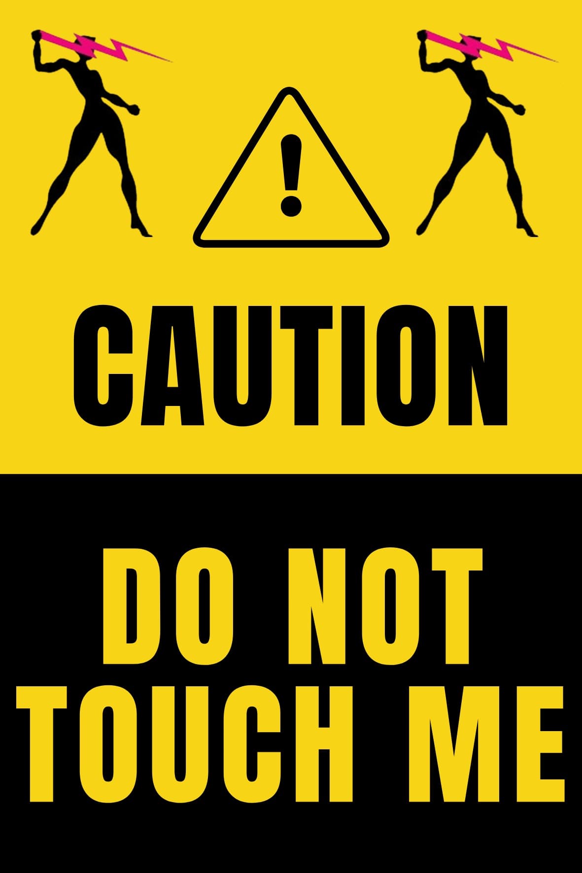 Do Not Touch Me Sticker – Runner 2×3 Inch Sticker - thumbnail 2